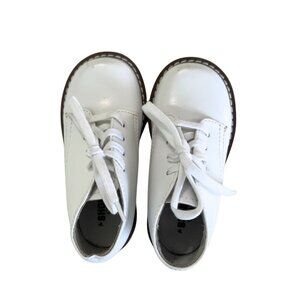 White Lace Up Baby Shoes